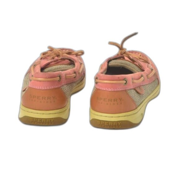 Sperry Womens Orange and Tan Topsiders / Moccassin Size 10 - Picture 5 of 6